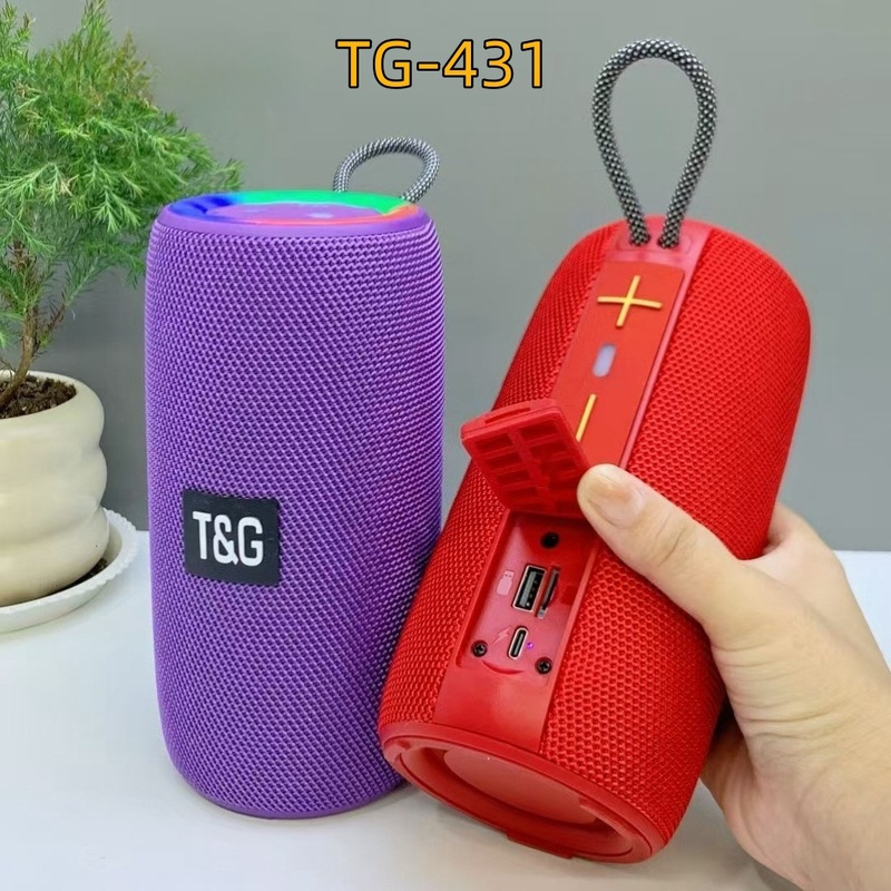 国境を越えた電気商が爆発したTG431 bluetoothスピーカー屋外携帯無線カードEQオーディオLED光効果サブウーファー|undefined