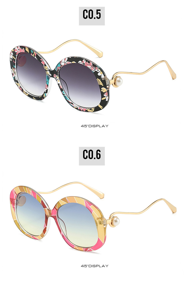 60g Weight Full Frame Glasses Structure Sunglasses Classification Ac, UV400 Protection Lens Material Round Frame Glasses Style Outdoor, Travel Occasion Color Block Pattern All Seasons Season Women's Gender Vacation, Simple Style Style Vacation Simple Style Color Block Ac UV400 Protection Round Frame Full Frame Women's Sunglasses 14