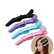 跨境欧美美容美发用品鸭嘴夹子塑料鸭嘴夹发廊烫发工具定位分区