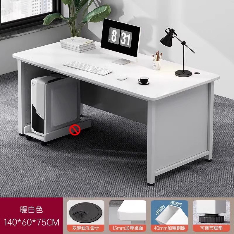 Mesa de esquina simple mesa de oficina moderna mesa de escritorio mesa de computadora de escritorio mesa de jefe simple