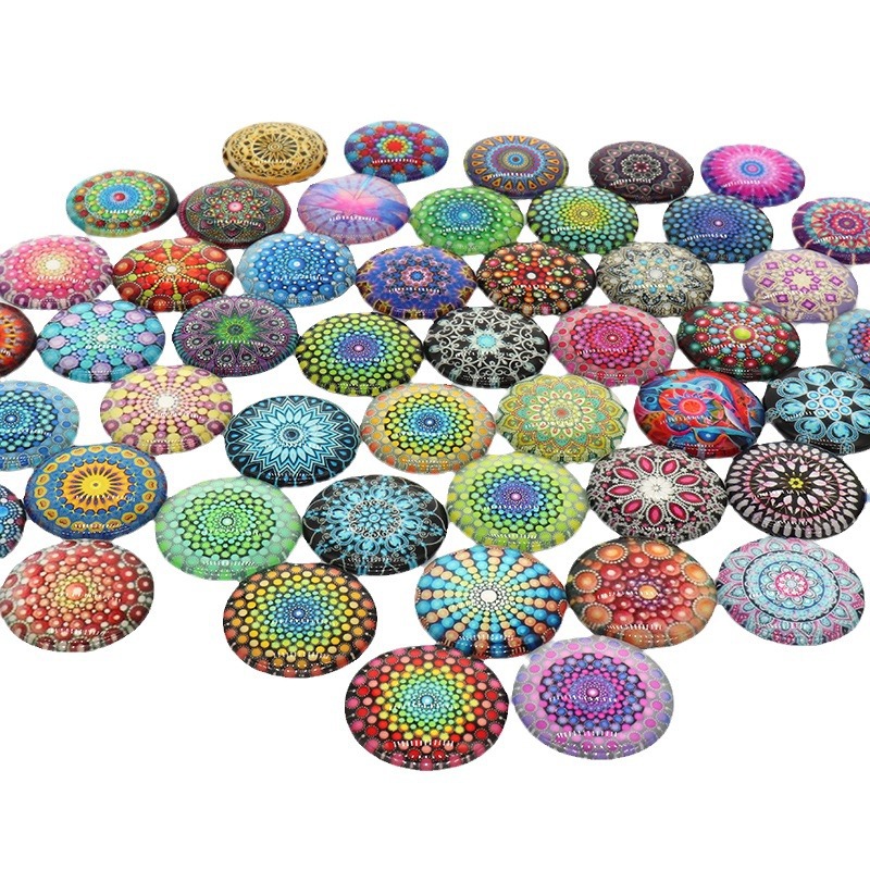 Cuentas de vidrio decorativas, caleidoscopio, accesorios DIY pulsera, collar, llavero