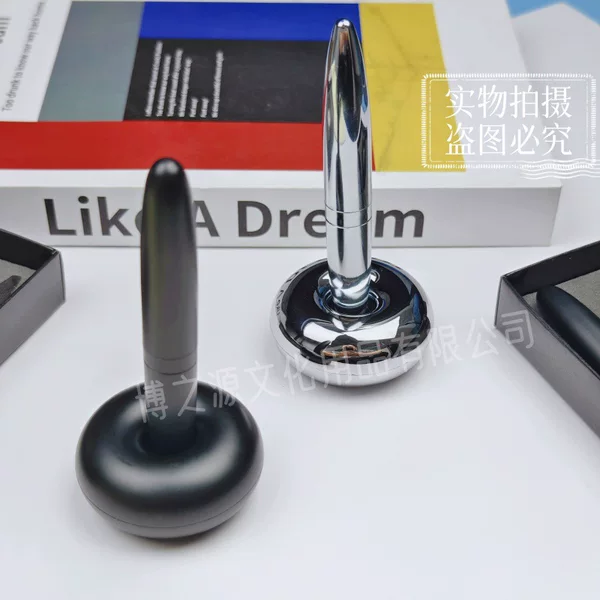 Metal Desk Pen Hotel Desktop Bar Pen Creative Black Ballpoint Pen Business Advertising Gift Pen Engraving LOGO Pen