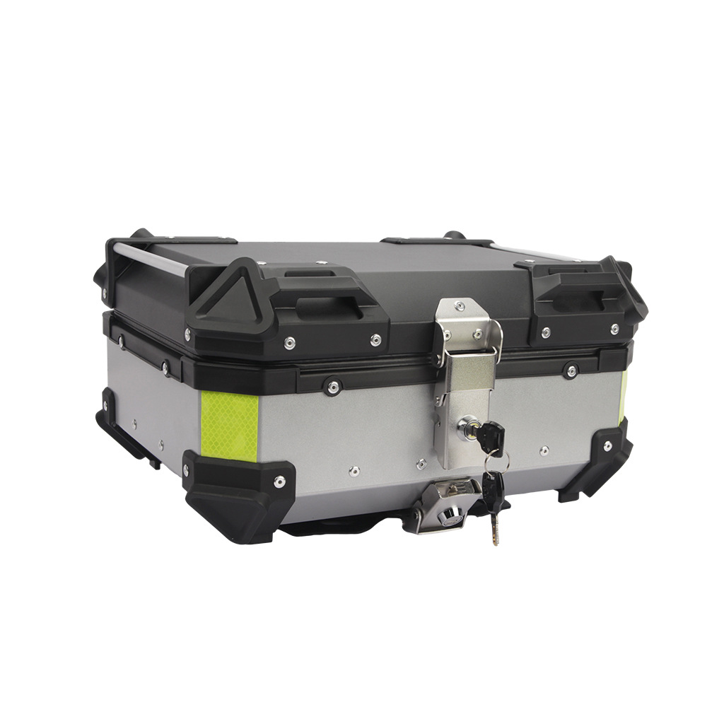 Electric Motorcycle Aluminum Alloy Rear Trunk 25L Capacity Neutral Waterproof Quick Release Electric Scooter Tail Box