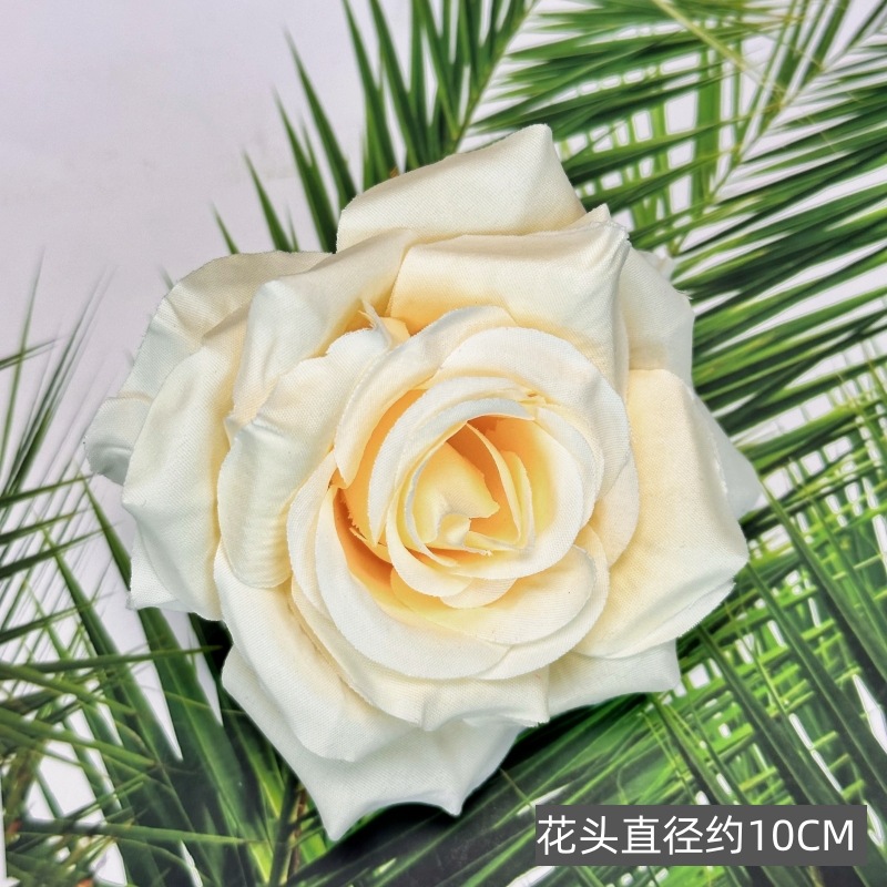 Franela artificial flor Rosa cabeza ramillete rojo boda flor pared tiro apoyos flor artificial arco flor artificial al por mayor