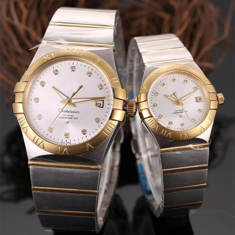 Classic Men's and Women's Couple Watches Double Eagle Constellation Fully Automatic Mechanical Watches Waterproof Factory Direct Sales Constellation Watches