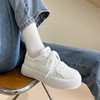 White shoes platform, footwear, sports shoes, white sneakers, 2022 collection