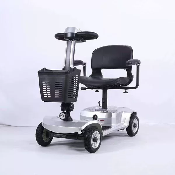 Electric Mobility Scooter for the Elderly, Four-Wheel Folding Portable Electric Vehicle, Professional