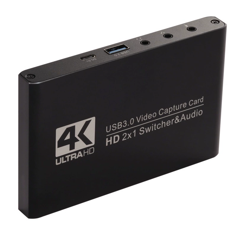 USB 3.0 HD карта видеозахвата 4K для камеры и компьютера, коробка для записи игрового эфира, HDMI видеозахват