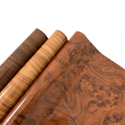 Automotive Film, Anti-Scratch Glossy Peach Wood Grain