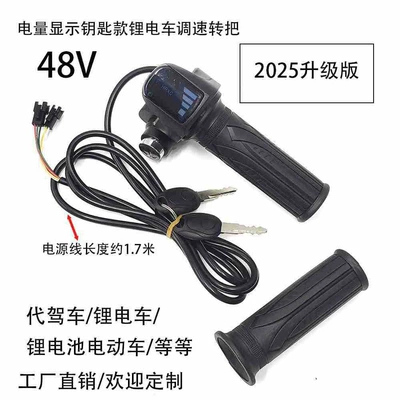 48V Battery Display Lithium Electric Vehicle Speed Control Handlebar for Ride-Sharing Electric Vehicles Lithium Battery Electric Vehicle Battery Display Speed Control