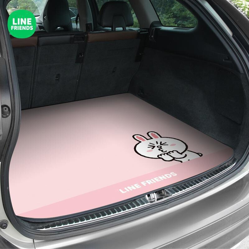 LINE FRIENDS自動車トランクマット専用トランクマット四季通用カードテールマット|undefined