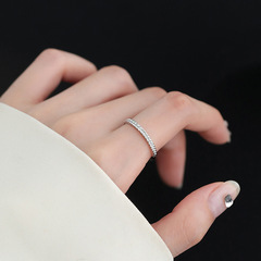Sleek and Minimalist Open Finger Ring for Women: Light Luxury Wheat Ear Ring, Simple Circle Design, Fashionable and Unique, 2023 New Arrival Tail Ring