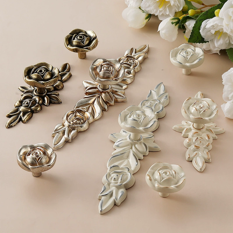 Ручка двери шкафа в европейском стиле, белый слоновая кость, шкаф для обуви, ящик, шкаф, дверь шкафа, современная простая ручка с одним отверстием