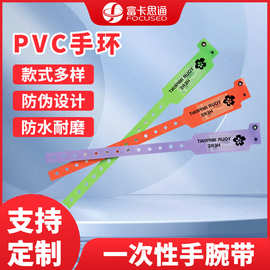 医院病人陪护RFID一次性身份识别PVC手腕带常规体检手环厂家