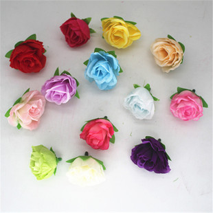 Wholesale artificial flower small tea bud flower flower head wedding fake flower silk flower handmade DIY decorative flower bead curtain beaded