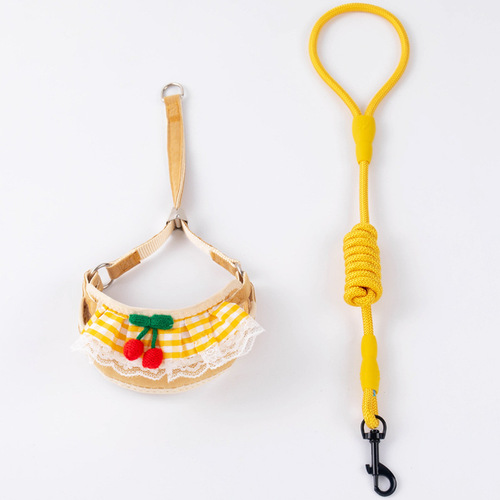 Dog Leash Cute Harness Cat Rope Teddy Small Dog Leash Pet Supplies Dog Rope Wholesale