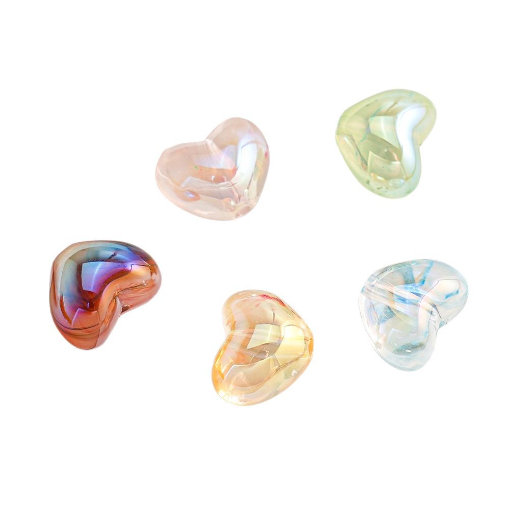 Heidi 30 nubes, amor transparente con cuentas, cadena de teléfono móvil de cristal, cuentas sueltas, accesorios de pulsera de bricolaje, piezas pequeñas, lote suelto