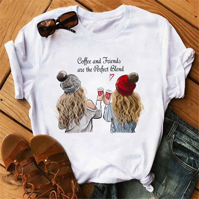 European And American Style Plus Size T-shirt Feminism Letter Printing African Girl Ladies Round Neck Loose T-shirt Top