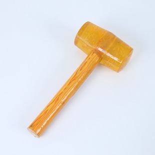 Rubber hammer tile installation hammer wooden handle transparent hammer rubber tile floor construction hammer shockproof rubber hammer