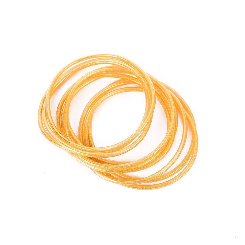 2024 Transfronterizo Amazon nueva pulsera de silicona para mujer moda simple traje de lazo pulsera al por mayor