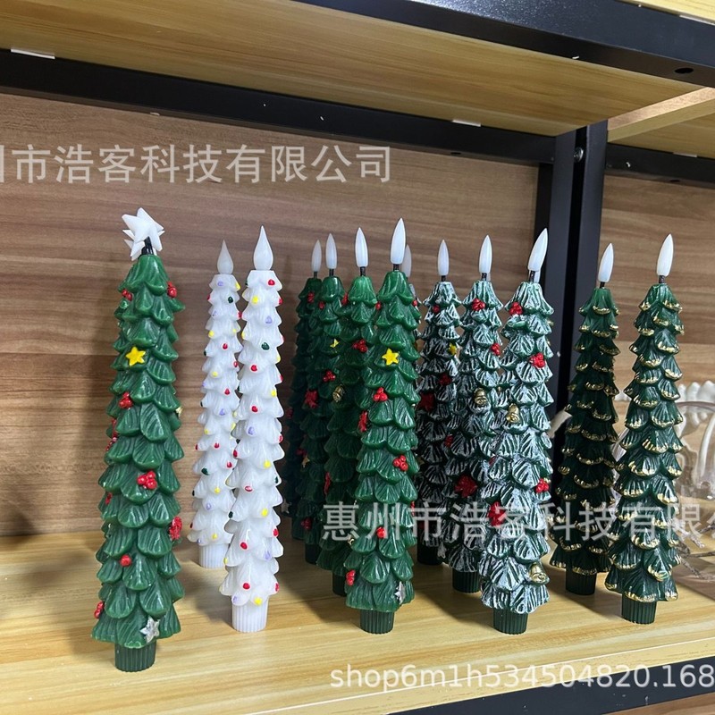 LED クリスマスツリーベルシミュレーションキャンドルライト弾丸パラフィンワックスクリスマス装飾雰囲気モデリングライト工場バッチ|undefined