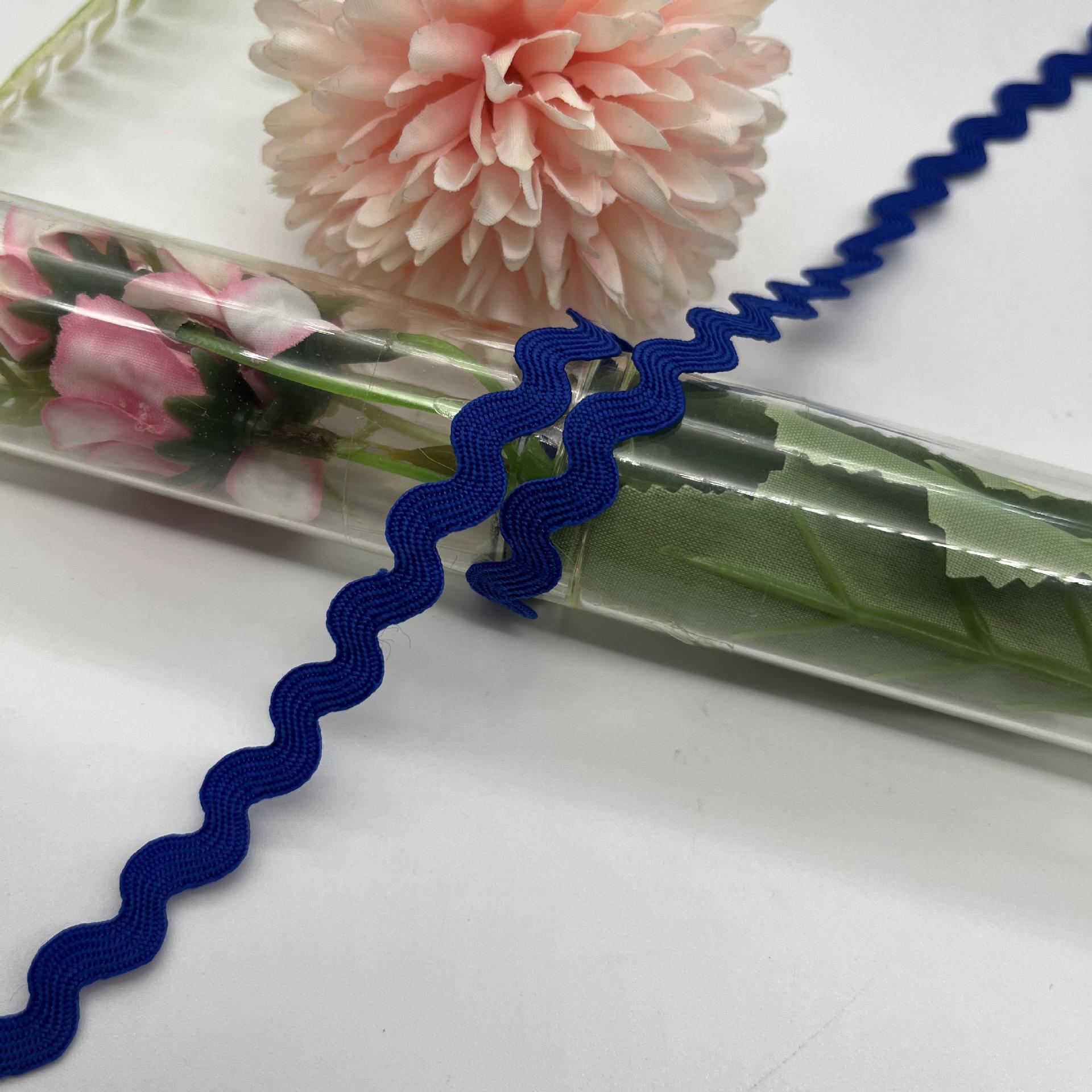 5mm color sólido ondulado en forma de S correas curvas de encaje correas cortinas sombreros ropa para niños vestidos accesorios de boda accesorios de ropa