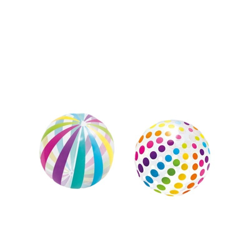 Venta caliente dot pelota de playa inflable para niños Bola de agua de PVC Bola de rayas de colores piscina al aire libre Bola de lunares en stock