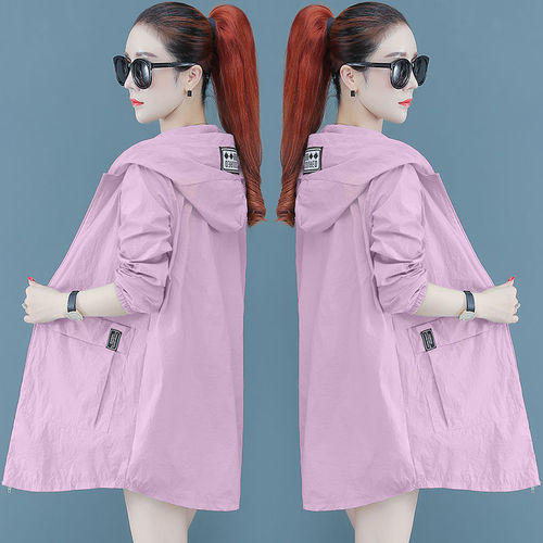 Female Sun Protection Clothing 2025 New Arrival Thin Long-Sleeve Plus Size Loose Breathable UV Protection Sun Shirt