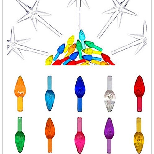 陶瓷圣诞树插泡 小灯泡发光插泡 灯珠装饰DIY节日配件陶瓷插泡