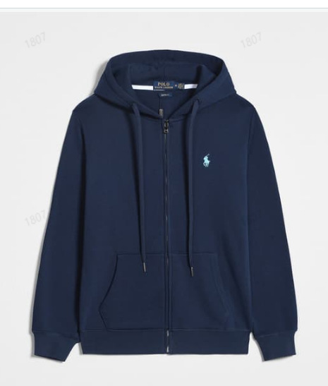 Polo Ralph Lauren Hoodie Jacket Fleece Zip-Up Navy