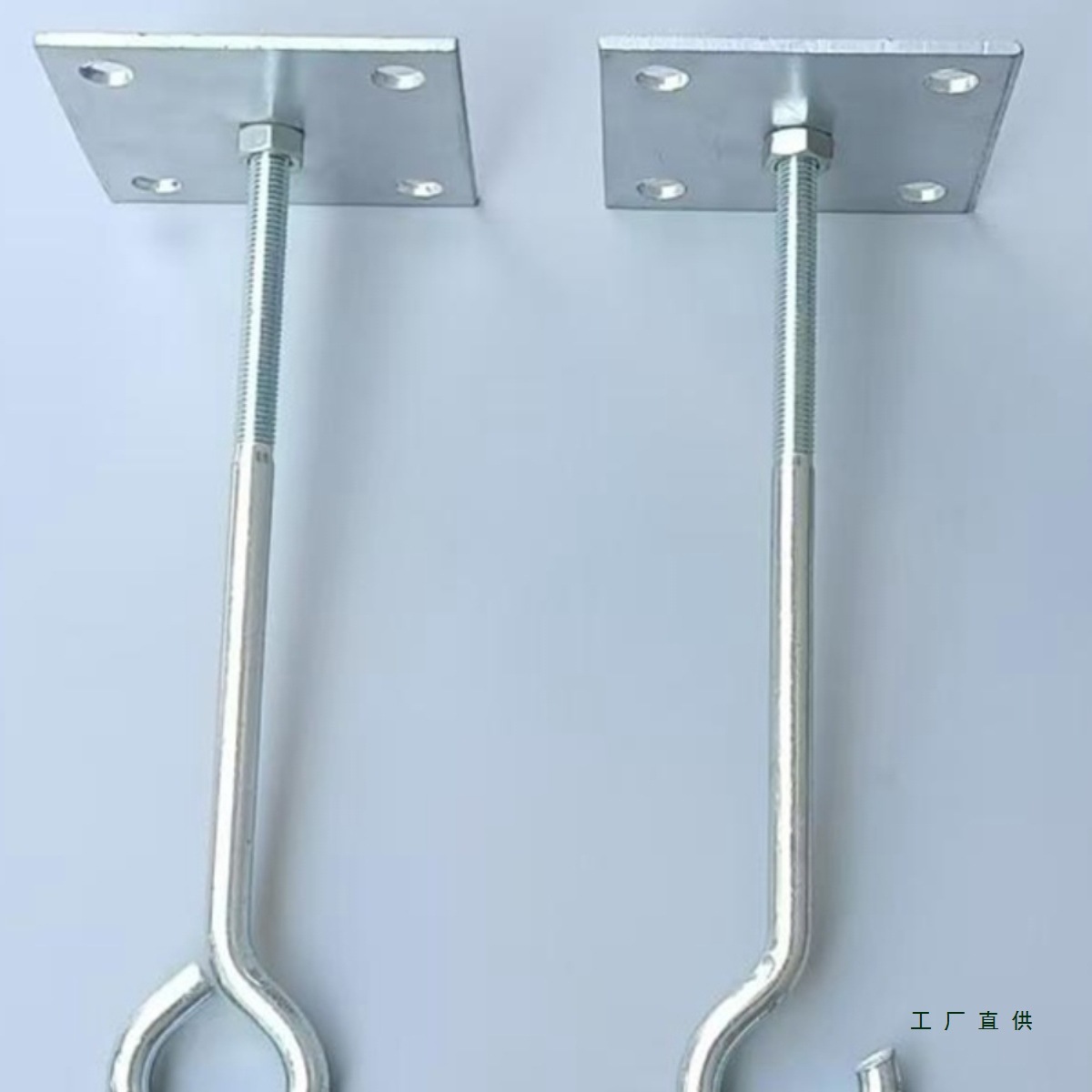 风扇吊扇钩加厚加粗加长镀锌铁钩可拆分实心吊钩灯饰挂钩承重