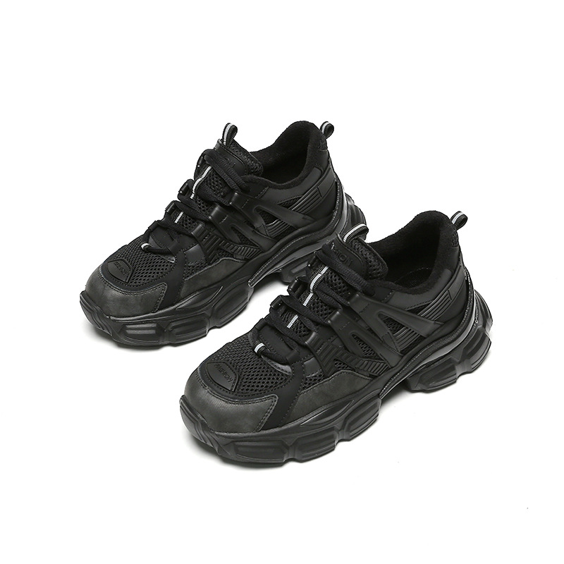 Chaussures papa femmes automne et hiver nouveau fond épais chaussures de marée accrue Version coréenne de Ins Net rouge chaussures de sport décontractées femmes_voghion.com