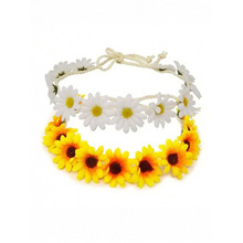 U 32881 Sunflower Floral Garland Headband ̫�������ջ���ͷ��