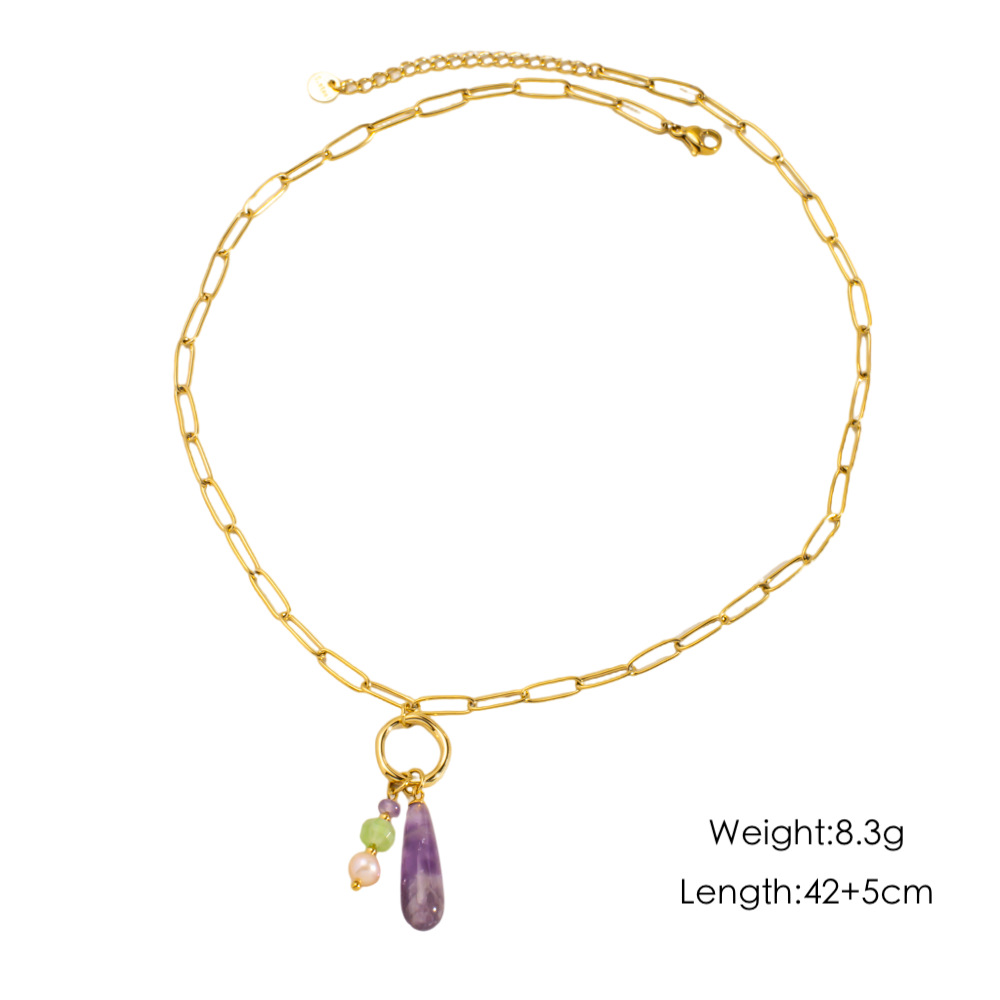 Klobige Halskette Mit Anhängern Für Damen Und Mädchen_voghion.com