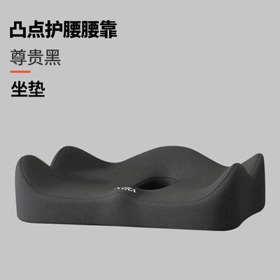 Neck Pillow, Seat Cushion, Waist support - noble-black-cushion