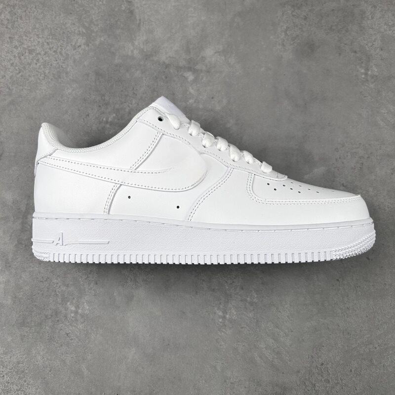 Air Force One Leather White Sneakers for Men and Women, Couple's Casual Shoes, Af1 Nike Official Versatile Sneakers, Factory Direct Sale
