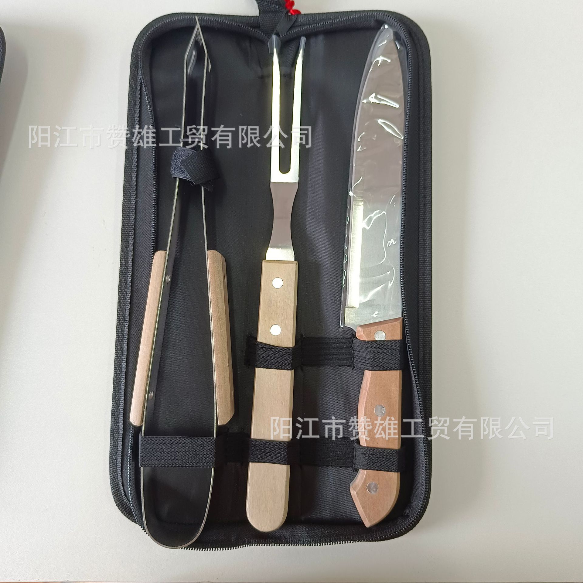 Fábrica en stock suministro directo barbacoa parrilla río Madera conjunto hogar al aire libre fácil de llevar río Madera parrilla traje