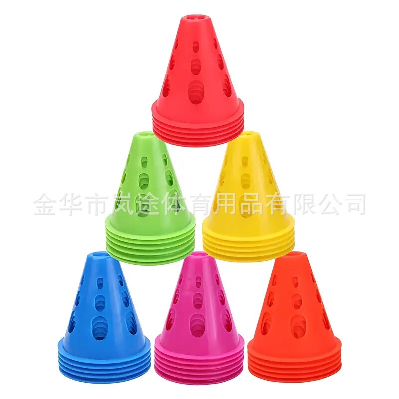 [Bargaining] Windproof Roller Skating Pile Flat Flower Training Obstacle Angle Mark Foot Mark Round Pile Triangular Cone Cup Roller Skating