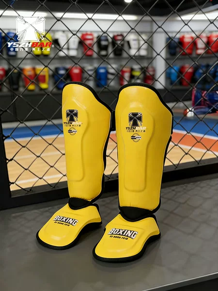 Warrior's Soul Boxing Sanda Adult Muay Thai Integrated Shin Guards and Instep Protectors Children's Leg Guards Fighting Protective Gear