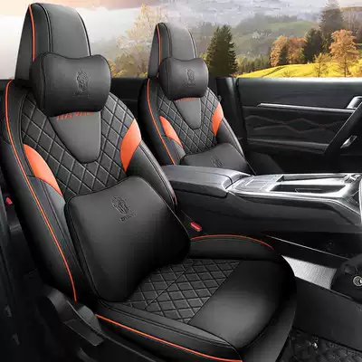 Shenwu Seat Cushion Cover Special: Modelə uyğun (Original) oturacaq örtükləri - vibrant-orange-technical-cloth-memory-foam-version-note-model-year-all-rear-seats-included