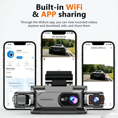 High-Definition Four-Way Recording and Mobile | Driving recorder
