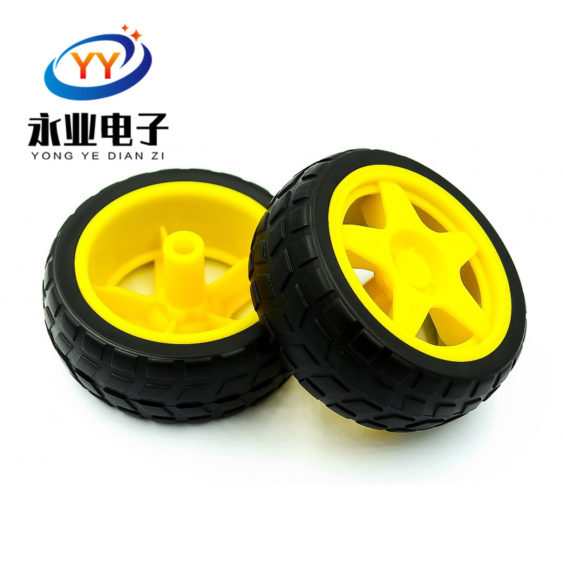 Rubber wheel/robot/tracing patrol car accessories smart car tire chassis wheel