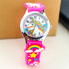 Children's cartoon pony, small watch, rainbow quartz watches with butterfly, Korean style, new collection