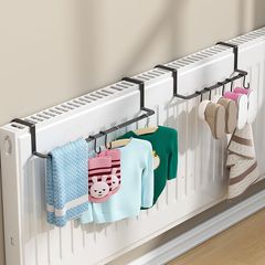 暖房器具ハンガー家庭用多機能タオルバー暖房物置棚穴を開けない靴下服干しハンガー
