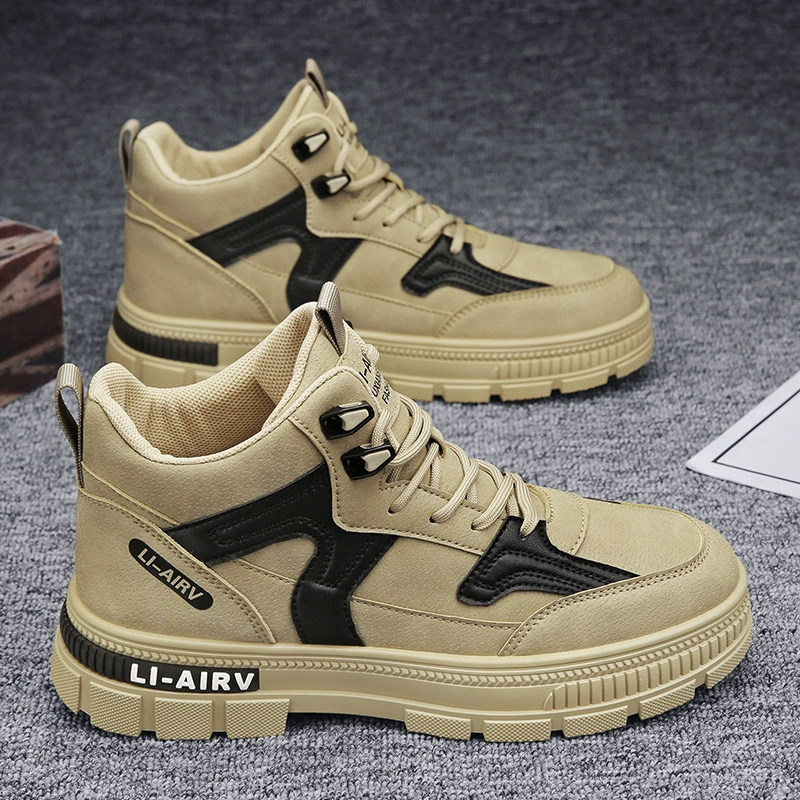 Martens, men's high footwear platform, demi-season white nurse uniform, boots, autumn, 2025 years