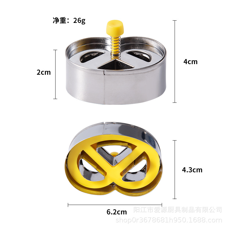 FUENTE Molde de galletas clásico de fábrica molde de galletas de acero inoxidable cuadrado