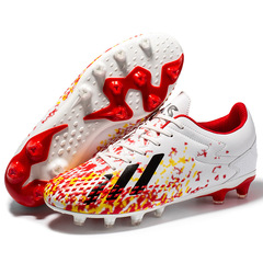 Children's and Youth Football Shoes for International Trade, Competition and Training, Unisex, AG Long Nail Artificial Grass