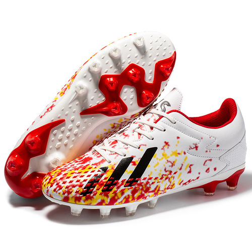 Children's and Youth Football Shoes for International Trade, Competition and Training, Unisex, AG Long Nail Artificial Grass