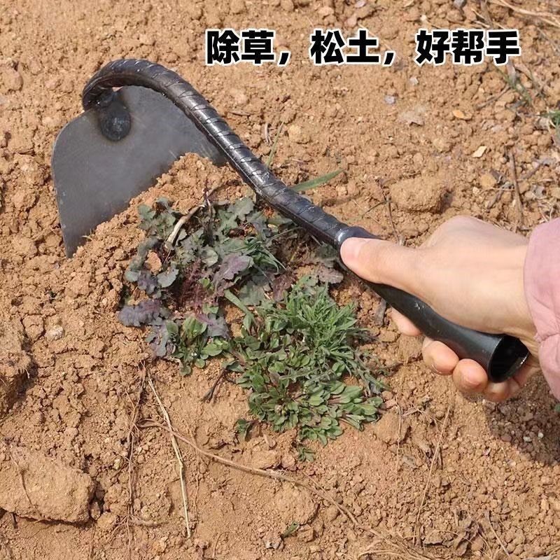 锄草锄头农用农具耙子木柄园林园艺工具种菜除草锄头锄地锄草神器