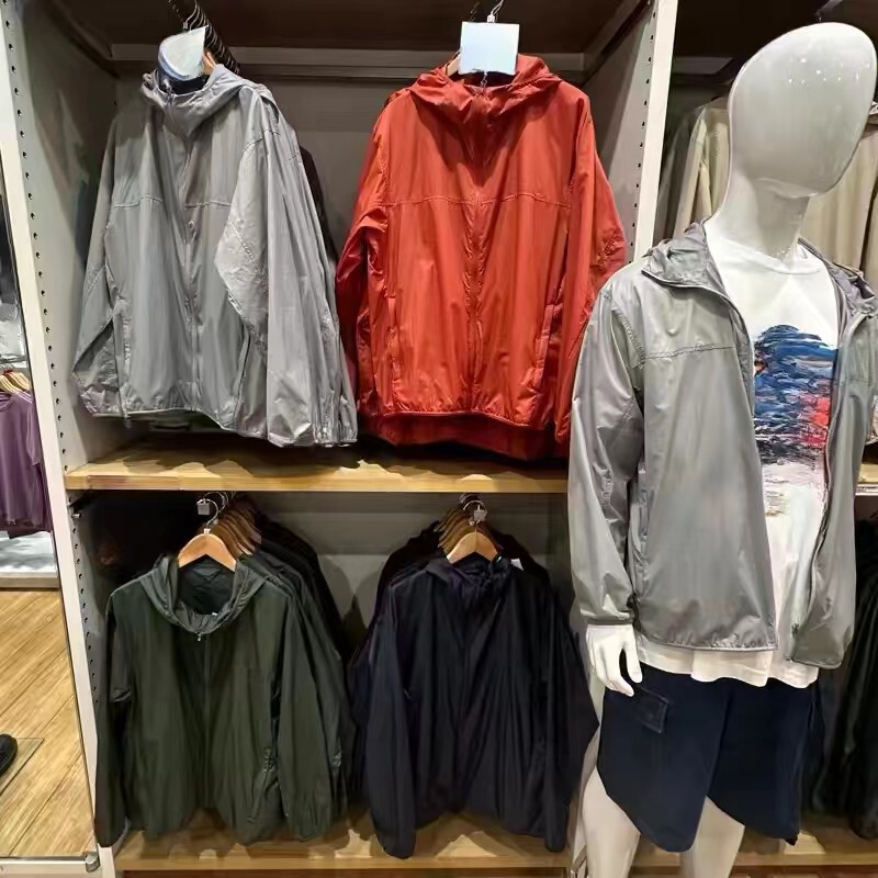 Japanese Style Summer Jacket Portable Anti-Uv Hooded Sun Protection Cardigan Jacket 464022/464023